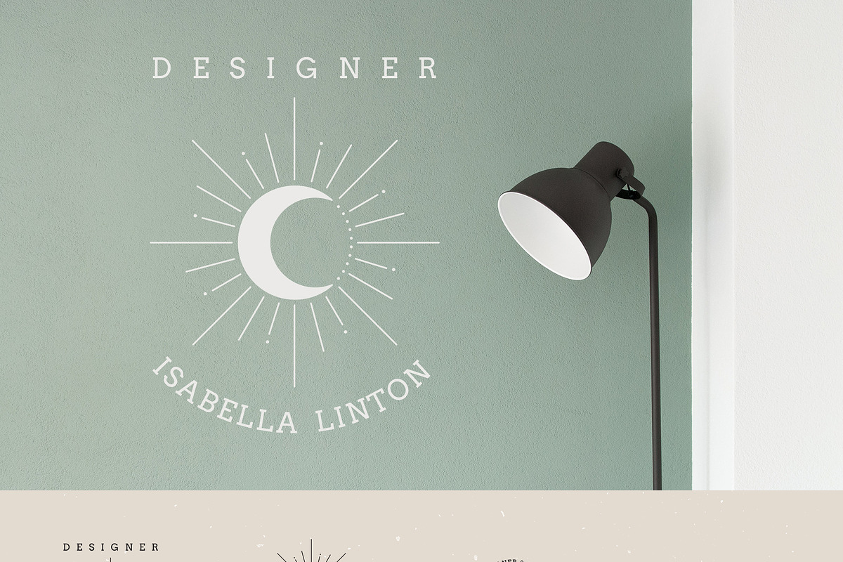 24 Celestial Logo Templates Pack, a Branding & Logo Template by amber&ink (Photo 9 of 14)