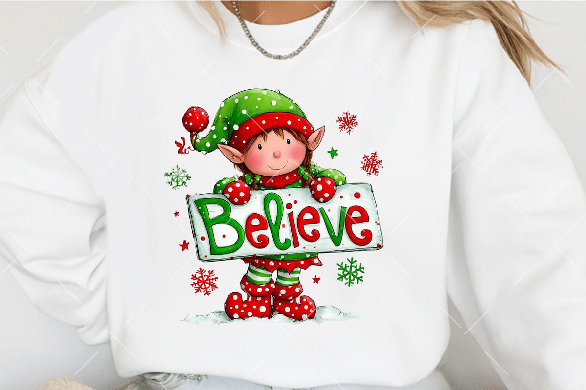Whimsical Christmas Elf Clipart, an Illustration by OK Design (Photo 4 of 6)