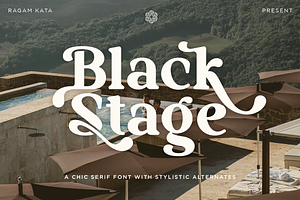 Black Stage - Retro Serif Font