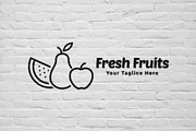 Fresh Fruits Logo, a Branding & Logo Template by Martin-Jamez (Thumbnail 3 of 4)