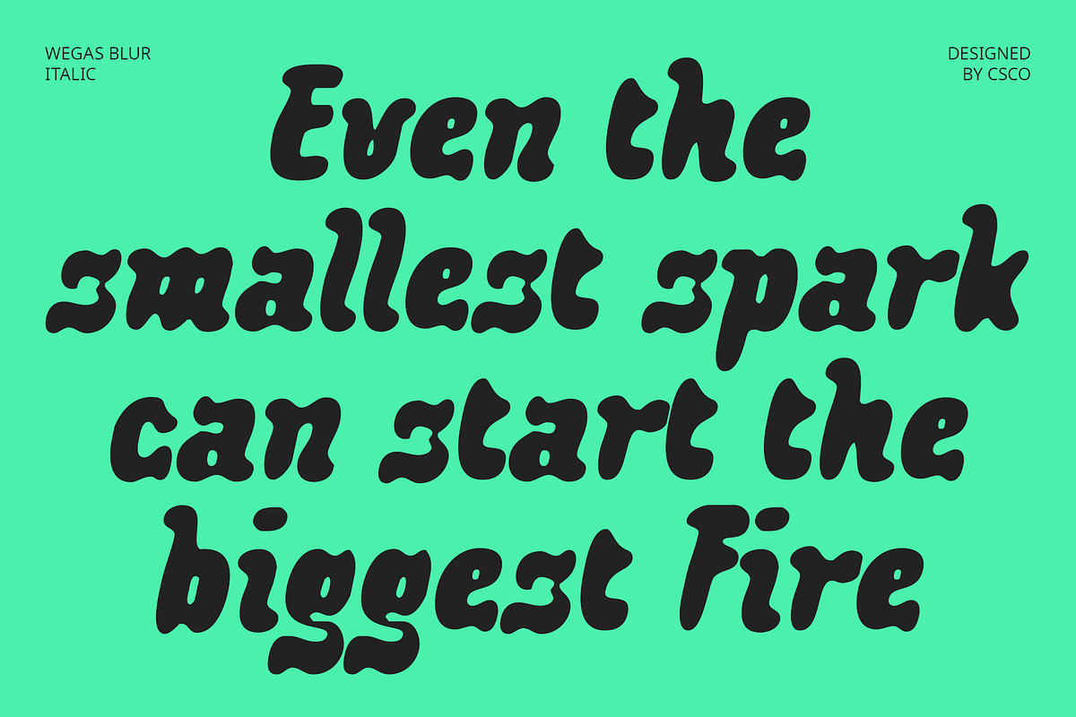 Wegas Blur, a Sans Serif Font by Craft Supply Co. (Photo 3 of 8)