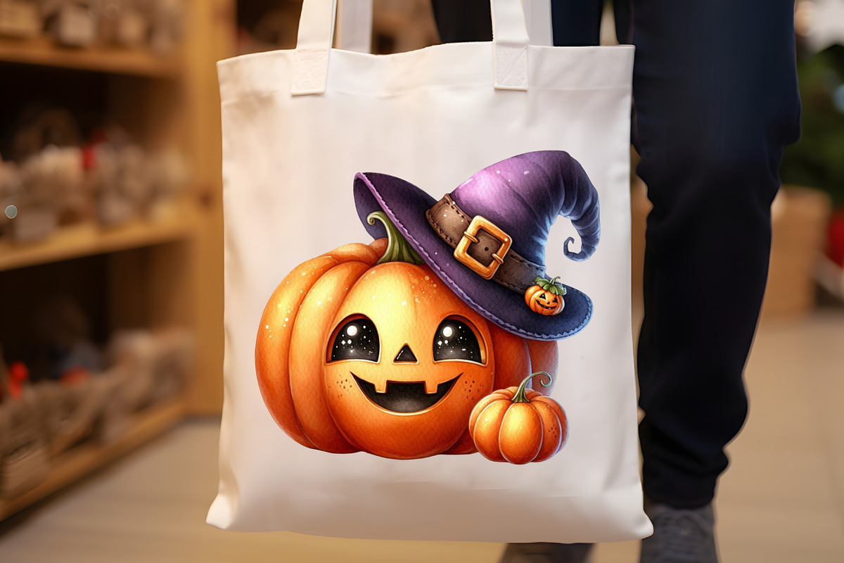 Watercolor Happy Halloween Clipart, an Illustration by Rose Art (Photo 6 of 7)
