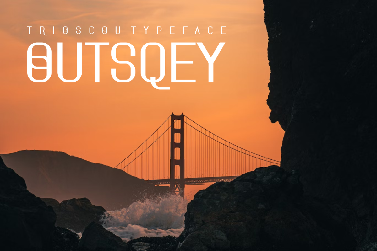 Trioscou - Font, a Sans Serif Font by artchiles_design (Photo 2 of 5)