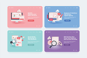 Set of web design templates, a Templates & Theme by PureSolution