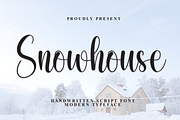 Snowhouse | Script Font, a Handwritten Font by Scratchones (Thumbnail 1 of 8)