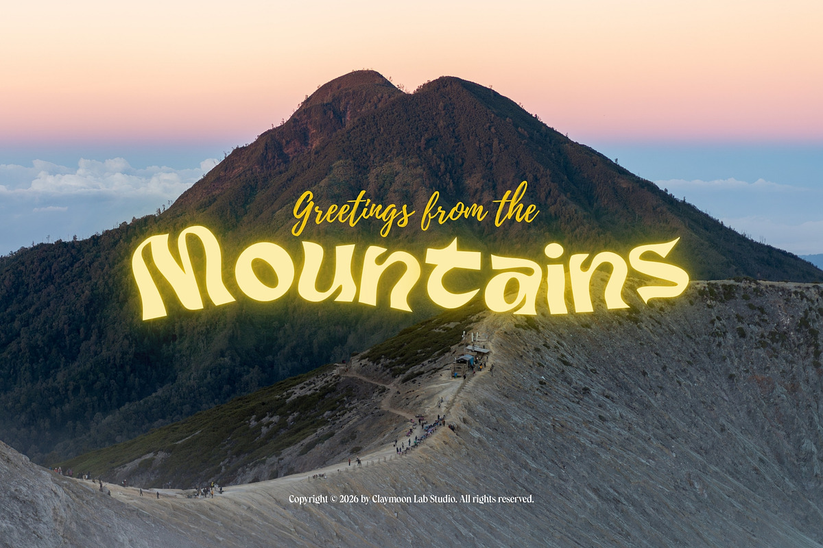 Bramble Bold Playful Chunky Display, a Sans Serif Font by Claymoon Lab (Photo 6 of 8)