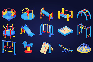 3D Playground Icon