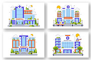 10 Hospital Building Illustration, a Healthcare Illustration by denayunebgt (Thumbnail 2 of 4)