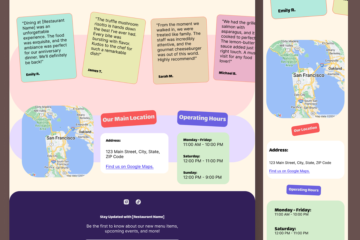 Foodish Restaurant Landing Page, a Landing Page Template by BeadyLab (Photo 3 of 4)