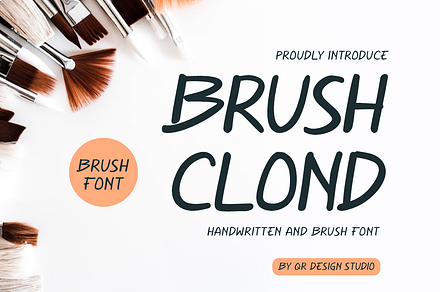Brush Clond, a Handwritten Font by QR Design Studio