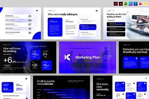 Marketing Plan Presentation Template, a Presentation Template by BrandPacks