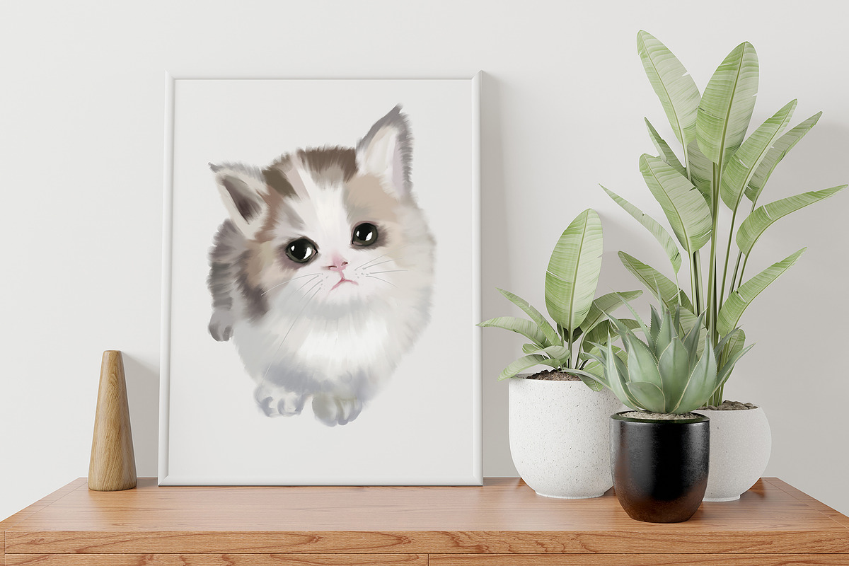 Cute Kittens, an Animal Illustration by Malena (Photo 4 of 4)