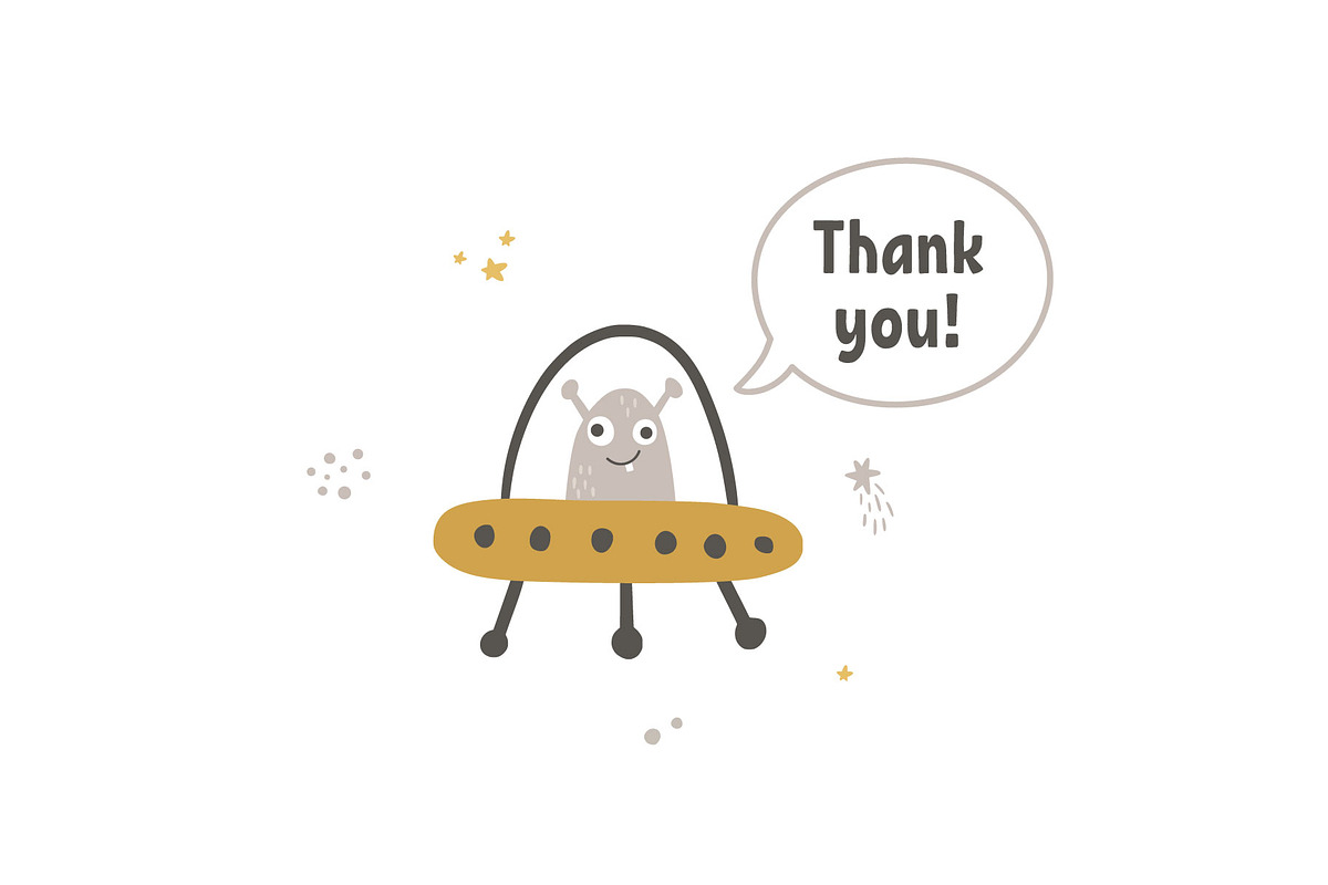 Space Journey Kids clipart set, an Illustration by Leysan Shayak (Photo 10 of 10)