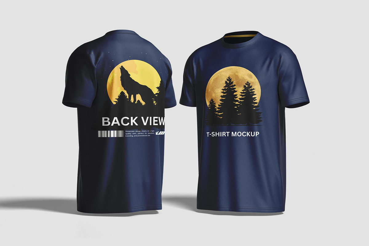 Realistic T-Shirt Mockup, an Apparel Mockup by graphiccrew (Photo 9 of 12)