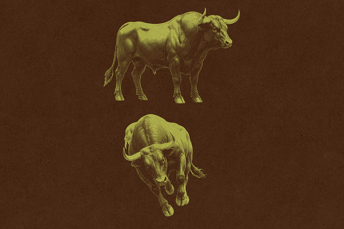 Farm Bull Engraving Vintage, an Object Graphic by Kaizla03 (Photo 3 of 5)