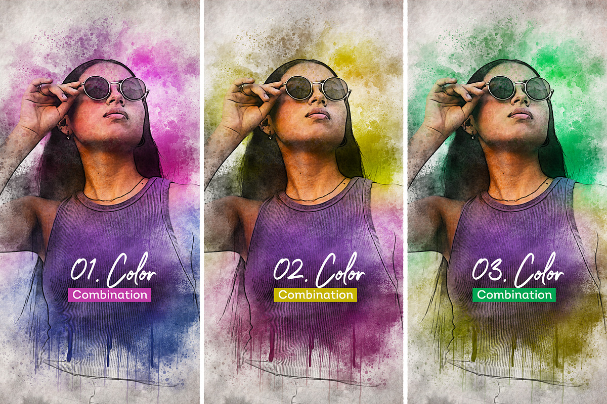 Spatter Painting Photo Effect Mockup, a Brushes & More by zahidhossainalif (Photo 6 of 17)