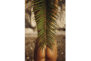 Close-up Woman's Tanned Naked