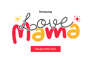 Love Mama is a charming duo font, a Handwritten Font by Brown Cupple (Thumbnail 1 of 7)