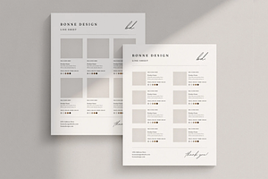 Simple Line Sheet Template Canva, a Marketing Template by frommakertomaker