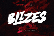 BLIZES Brush Font, a Handwritten Font by Negara Studio (Thumbnail 1 of 9)