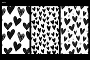 Black Hearts Pattern – Bold, Playful, a Pattern Graphic by Oday Noon (Thumbnail 5 of 6)