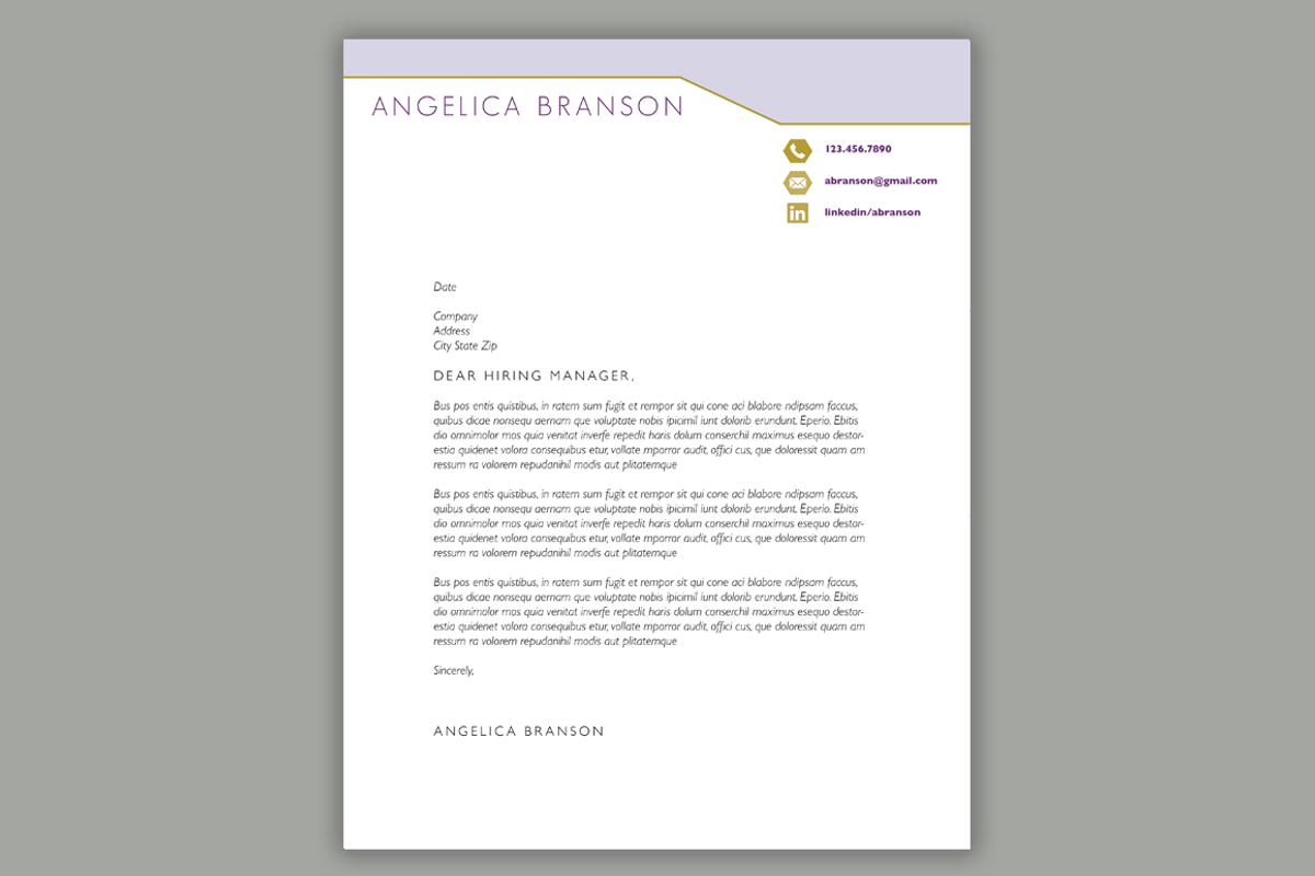 Modern Resume Template MS Word, a Resume Template by Scribbled Napkin Design (Photo 5 of 5)