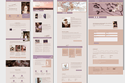 Feminine Wordpress theme Coach, a WordPress Template by myvisuell.de Webdesign (Thumbnail 8 of 10)