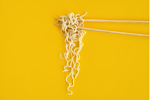 Chopsticks with instant noodles over, a Food & Drink Photo by Gladkov photography