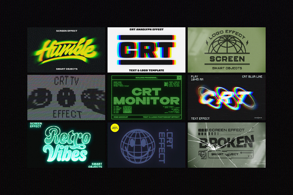Retro Screen Effects Bundle, a Layer Style Add-On by pixelbuddha.net (Photo 3 of 21)