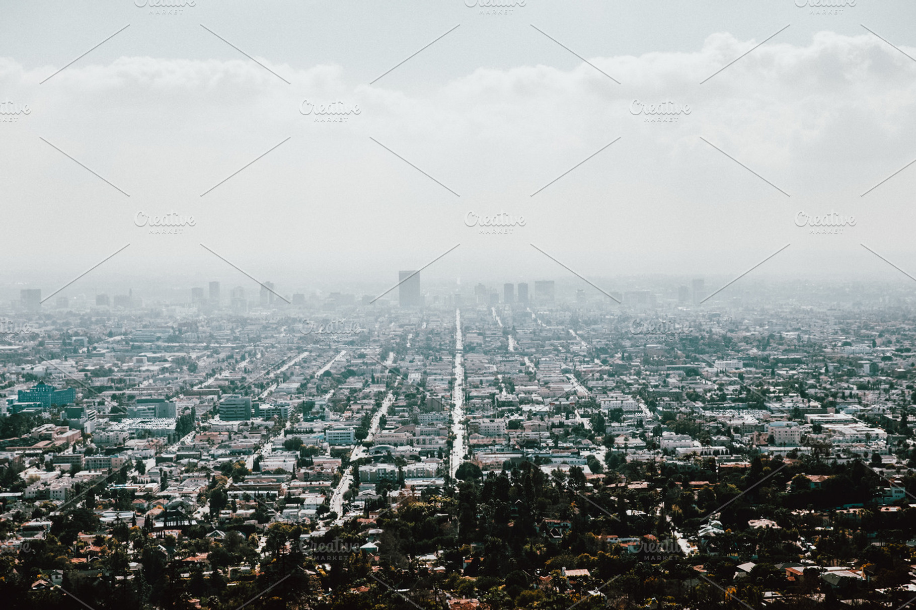 LA Skyline #2, an Architecture Photo by Toby Mitchell