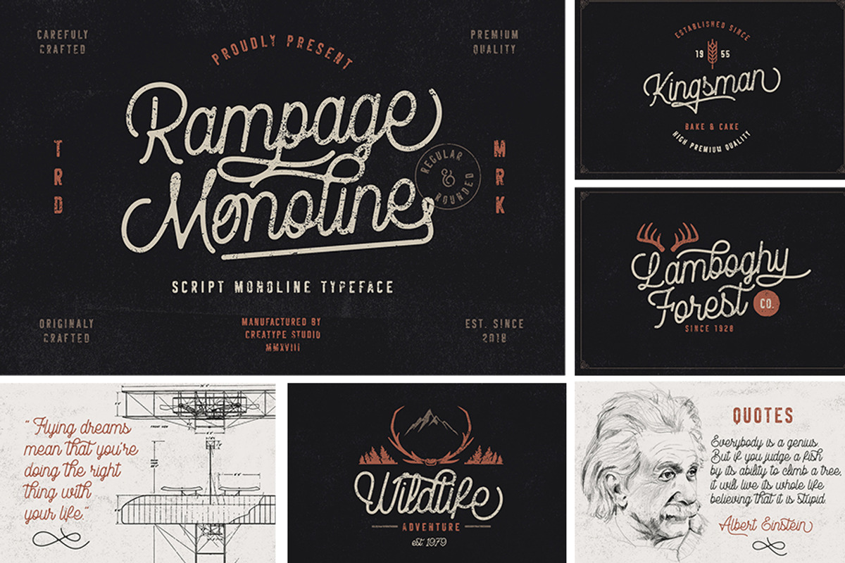When Modern Meet Vintage Font Bundle, a Script Font by Creatype Studio (Photo 35 of 45)