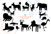Cute animals on wild textures, an Object Graphic by PixelAesthetic (Thumbnail 3 of 9)