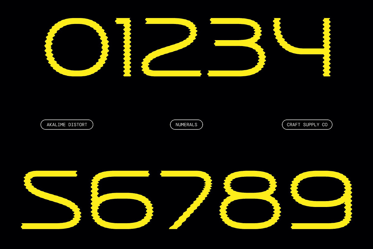 Akalime Distort, a Sans Serif Font by Craft Supply Co. (Photo 4 of 8)