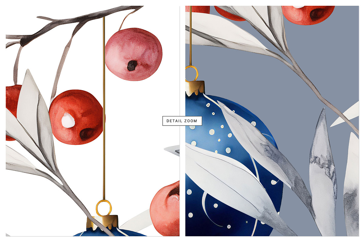 Xmas Berries, Layered Print Patterns, a Pattern Graphic by Pink Linen (Photo 2 of 9)