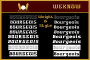 Bourgeois font, a Slab Serif Font by weknow (Thumbnail 7 of 8)