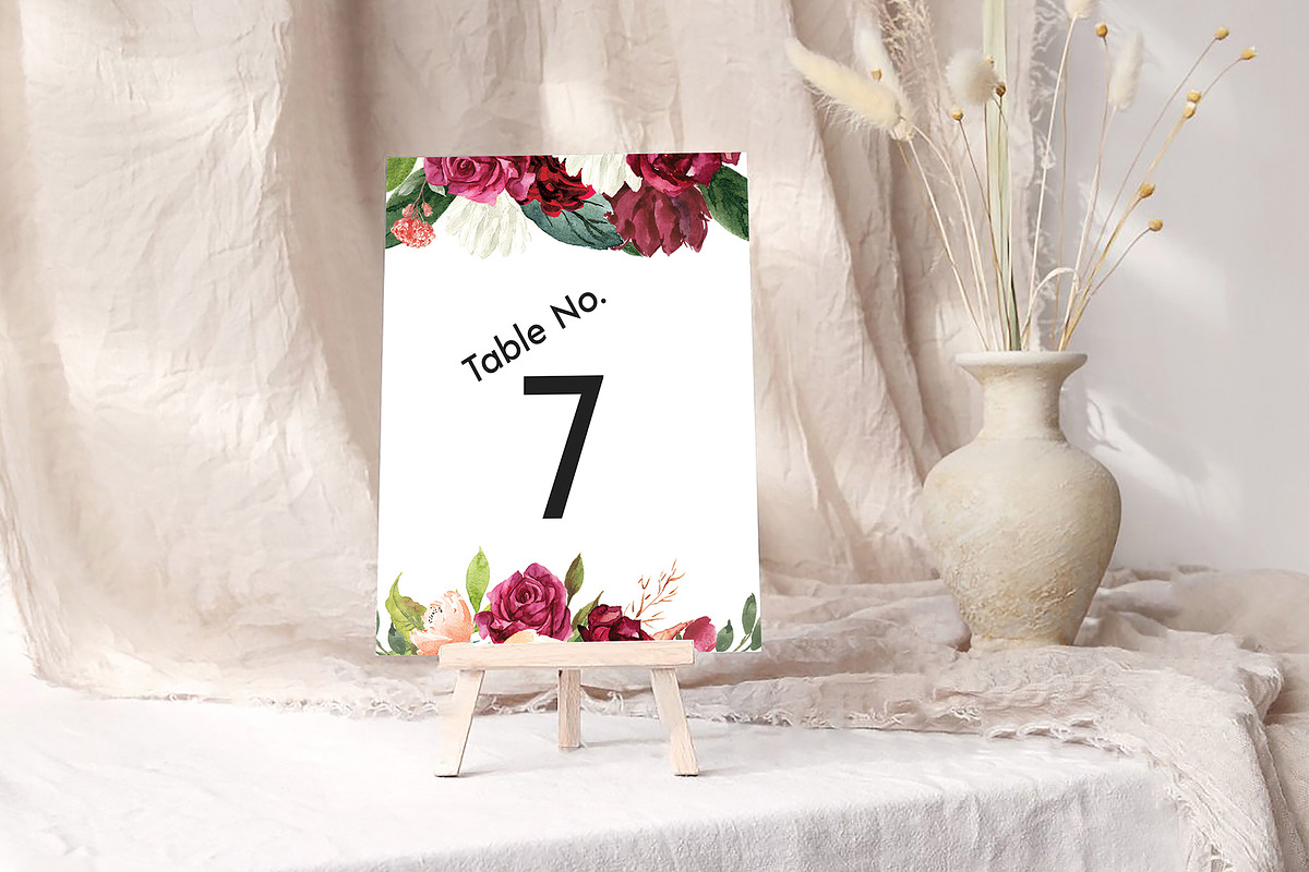 Canva Table Card Template, an Invitation Template by ShineOnWedding (Photo 7 of 11)