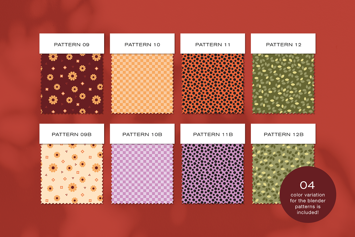 Ladybugs and Flowers Pattern Set, a Pattern Graphic by Rxmi Studio (Photo 9 of 10)
