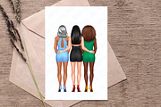 University Graduates Girls Clipart, a Person Illustration by ArtedeCatrin (Thumbnail 8 of 11)