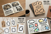Hand Drawn Ink Blot Frames, a Decorative Illustration by PassionPNGcreation (Thumbnail 4 of 4)