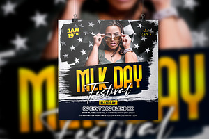 MLK Day Festival Party Flyer