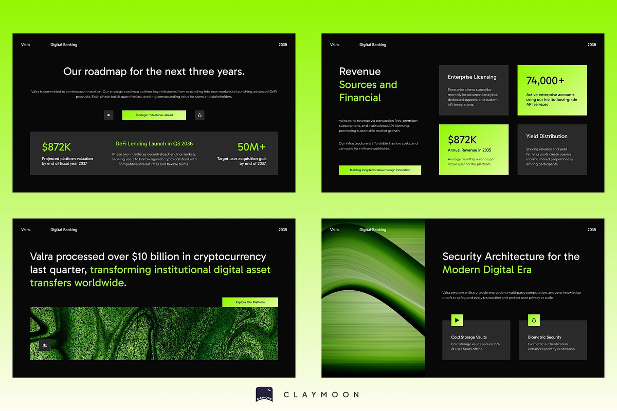 Digital Banking: Intelligent Finance, a Presentation Template by Claymoon Lab (Photo 4 of 6)