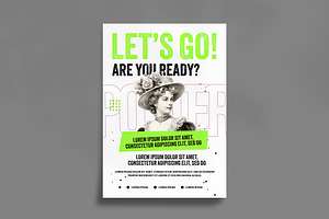 Retro Aesthetic Typography Poster, a Poster Template by ClickPaint_Studio