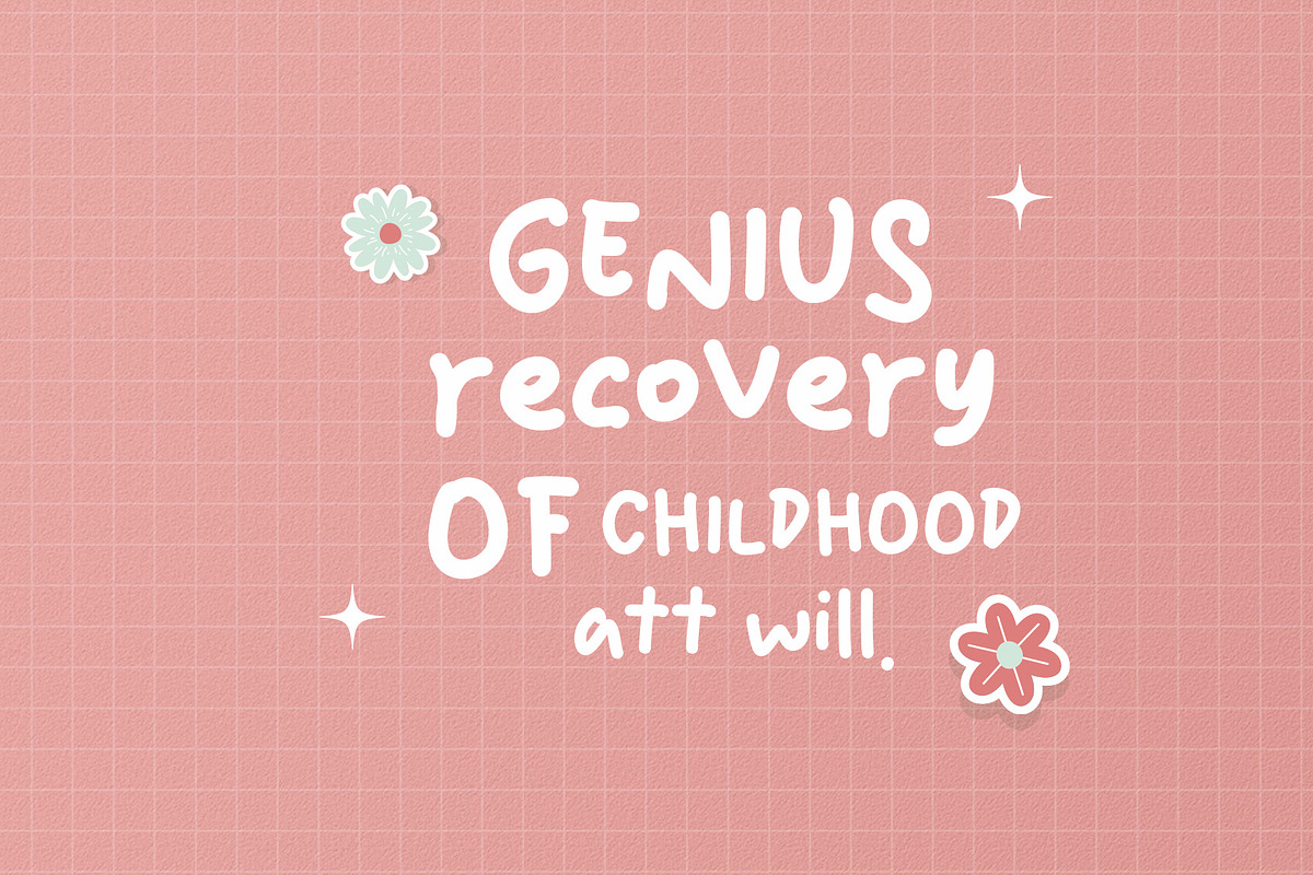 Kinchild - Handwritten Playful Font, a Handwritten Font by Kincrev Studio (Photo 4 of 7)