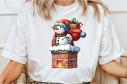 Funny Christmas Snowman Clipart Bund, an Illustration by Libby Wishes (Thumbnail 4 of 6)