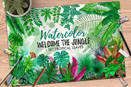 Tropical Leaves in the Jungle