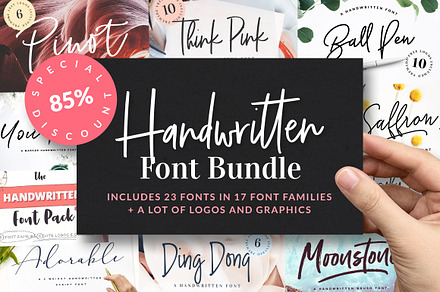 Handwritten Font Bundle is back!, a Script Font by VladCristea
