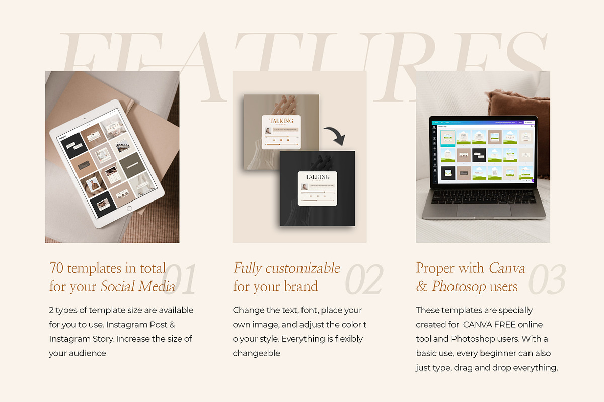 Instagram Notifications CANVA PS, a Social Media Template by Eviory (Photo 6 of 11)