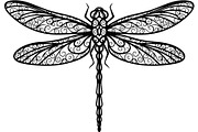 20 Dragonfly Silhouette Mega, an Object Graphic by Designer_Momina (Thumbnail 17 of 19)