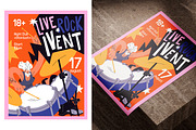 Rock concert posters, musicians set, a Person Illustration by PaperTrident (Thumbnail 9 of 9)