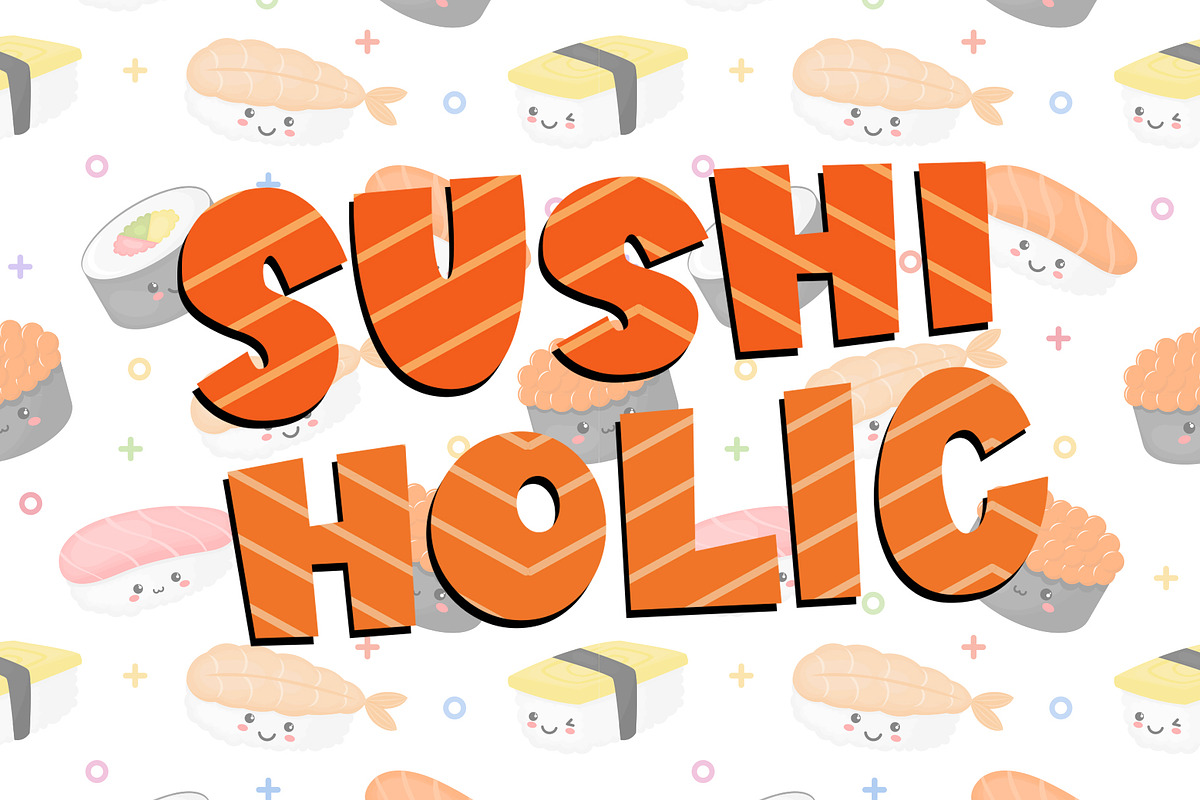 Sushi Moshi - Delicious Display Font preview 2